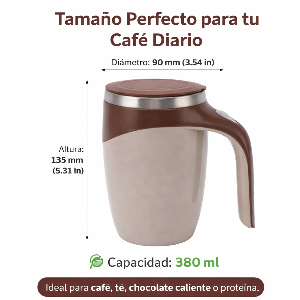 Taza Térmica con Agitador Automatico.