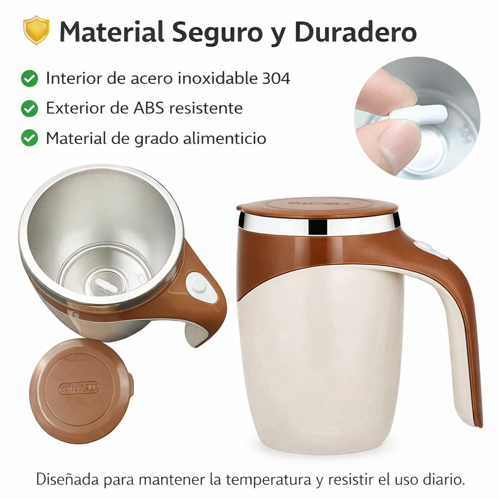 Taza Térmica con Agitador Automatico.
