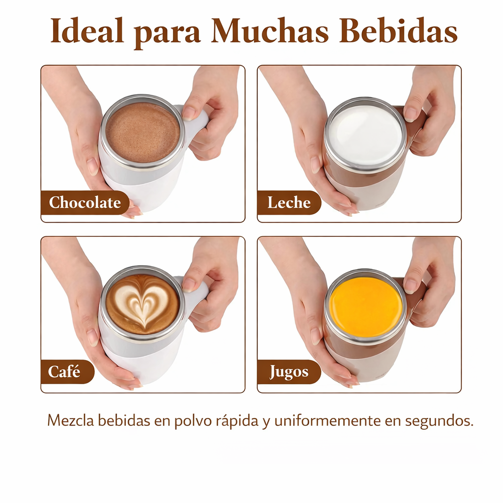 Taza Térmica con Agitador Automatico.
